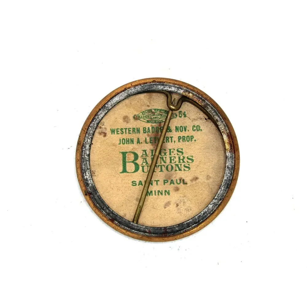 Vintage Modern Woodmen of America Pur Autre Vie Brass Encased Button